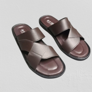 Men's Lightweight House Slippers ? Comfortable & Durable Raxine Slides (Brown Color) - Image 2