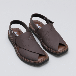M.K SOFT - Men's Sandals on Synthetic Material - Synthetic Peshawari Sandals for men (Brown) - Image 4
