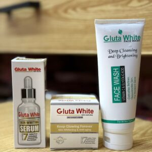 Gluta Facewash 100ml & Gluta Serum 30ml Deal ? Skin Brightening, Anti-Aging, Deep Cleansing & Nourishing Skincare Combo - Image 3