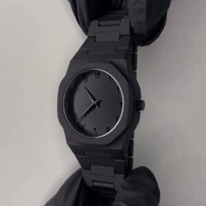 Full Black AURA Quartz Analog Watch ? Lightweight Premium Design, Stylish Wristwatch for Men & Boys (With Box) - Image 5