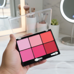 Miss Rose 6-Color Makeup Blush Powder Palette ? Long-Lasting, Smooth & Blendable Shades for Natural Glow and Professional Finish - Image 3