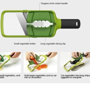 (NW000423) Multi-Grip Mandoline, Vegetable Cutter Fruit Slicers Grater Magic Kitchen Household Slicer(random color) - Image 2