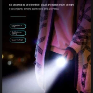 Mini Flashlight Flash Super Power Waterproof Camping Light / Pocket Flashlight with Clip USB Rechargeable Powerful Flashlight - Image 3