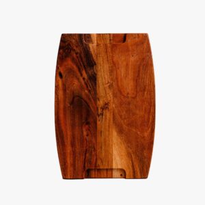Acacia Parabola Face-Grain Cutting Board ? 14? x 10? x 2? | Durable & Stylish Butcher Block for Kitchen Prep & Serving - Image 3