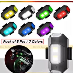 ( 1 PCs ) Universal LED Aircraft Strobe Flasher Lights For Bike, Cars, Drones (7 Colors/30 Styles) Rechargeable High Quality For Night Lights, Camping Light, bicycle, Toy Cars - Image 1