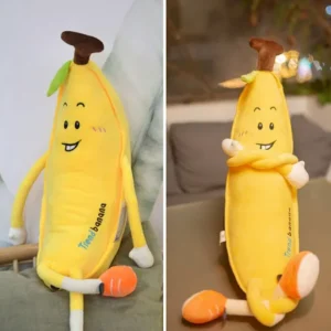 Banana Plush Toy | Soft Stuff Trend Banana Mood Plush Pillow - Image 1