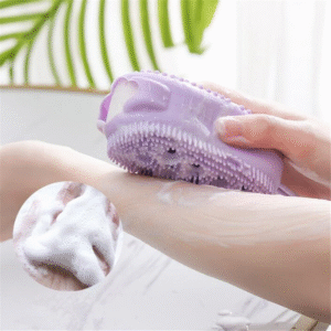 silicone soap bath massage / Bath Body Brush High Quality Silicon Bath Brush (random color) - Image 5