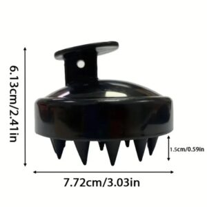 1 Piece Scalp Massager Shampoo Brush ? Silicone Hair Scalp Scrubber for Deep Cleaning & Relaxing Massage (Multicolor, Pack of 1) - Image 4