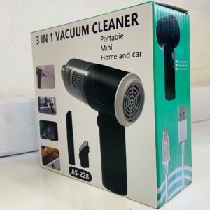 3 in 1 AS- 228 Mini USB Rechargeable Vacuum Cleaner, Vacuum For Car ? Vacuum For Home ? Duster - Image 3