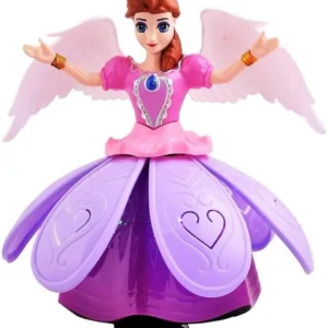 Dancing angel doll for kids flower doll with light and SOUND (Random color) - Image 4