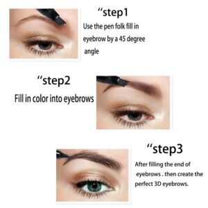 Eyebrow Pencil Tint Tip Brow Tattoo Pen Paint Makeup Eyebrows Waterproof Cosmetic Eyebrow - Image 5