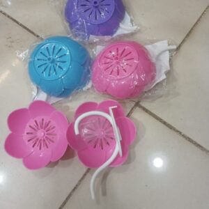 Wall Mounted Double Layer Lotus Flower Shaped Soap Holder (random color) - Image 1