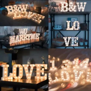 1pcs LED Alphabet Battery Operated All Led Letter A TO Z For Night Lights Wedding Birthday Party For Room and Decoration Using Without Electricity - Image 4