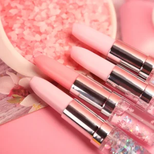 Lipstick Gel Pen Colorful Cute Black Ink Pen - 1 pc (random colors) - Image 4