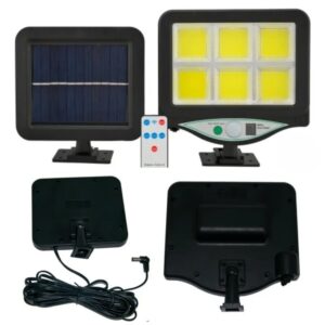 128 LED Solar Wall Light Garden Security Lamp PIR Motion Sensor IP65 with Remote Control Outdoor Solar Panel Lighting - Image 4