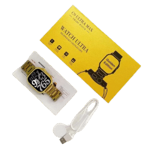 C9 Ultra Max Gold Edition Color Smartwatch 2.1 Inch Screen With Hryfine App - Image 1