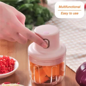 (250ml)  Single Bowl USB Rechargeable Mini Grinder Food Chopper - Image 5