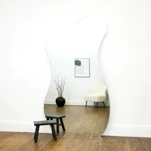 Acrylic Silver FRAME-LESS CONTEMPORARY Mirror Wall Sticker - Image 3