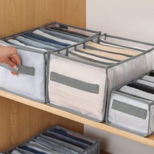 7 Clothes Drawer Organizer Jeans Storage Box Large Size Grids Wardrobe Storage Foldable Drawer Divider - Image 4