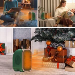 Zodiac Dragon Mini Portable Electric Desk Air Heater for Room, Small Tabletop Fan - 800W (Random color) - Image 4