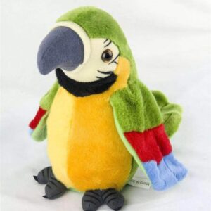Electric Talking Parrot Plush Toy Learning To Speak Recording Flapping Wings Parrot Bird Stuffed Doll Children Birthday Gifts (Random Color) - Image 3