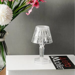 LED Night Light Crystal Diamond Table Lamp (cell operated) - Image 2