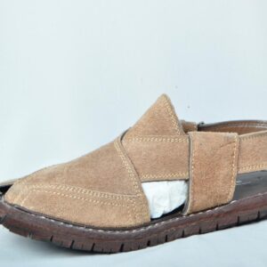 PESHAWARI HANDMADE SABUR GENTS SANDALS (Light Brown) - Image 1