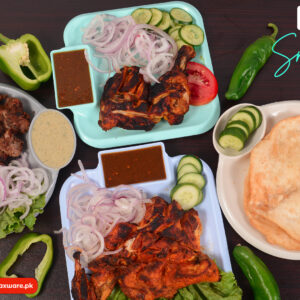 Pack of 2 - Maxware Household Square Snack Plate (Random Color) - Image 1