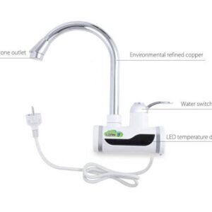 (with shower)Electric Hot Water Heater Faucet Kitchen Instant Heating Tap Water - Image 2