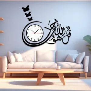 3d wall clock Wooden Wall Clock I  for bedroom I Quartz Watch DIY Design - Image 3