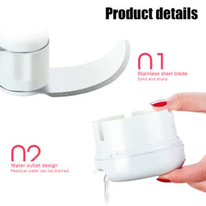 Mini Powerful Meat Grinder Hand-power Food Chopper Mincer Mixer Blender Chop Meat Fruit Vegetable Nuts Shredder (random color ) - Image 3