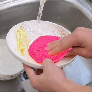 Silicone Dish Washing Kitchen Accessories Brush Bowl Pot Pan Wash Cleaning Brushes (Random Color) - Image 5