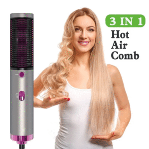 New Hot Air Hair Dryer Brush 3 in 1 Hair Blow Dryer Straightener Volumizer Negative Ion Styler Comb Kit for Wet Dry Hair - Image 5