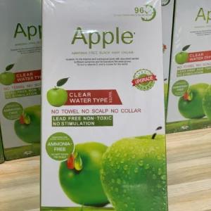 Apple Ammonia-Free 2 in 1 Black Hair Cream, 100% Organic Black Hair Dye- Natural Black Hair Color cream 1000ml - Image 3