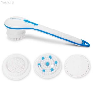 Electric Shower Brush 5-in-1 Spin Spa | Full Body Cleansing & Exfoliating Brush with Massage Heads for Smooth, Glowing Skin - Image 3