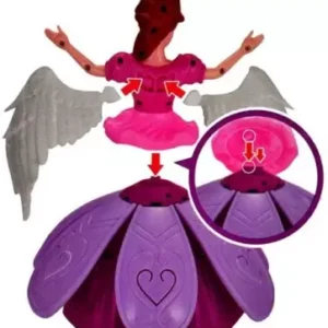 Dancing angel doll for kids flower doll with light and SOUND (Random color) - Image 5