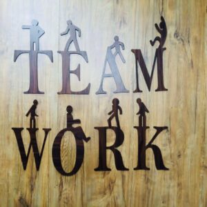 Wooden Team Work Letters - Image 3
