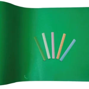 Greenboard Vinyl Sticker Chalkboard For Kids Greenboard Sticker For Wall Green Matte Adhesive Chalkboard Contact Paper Vinyl Wall Decal Poster Alternative With 5pcs Bonus Chalks Peel & Stick - Image 3