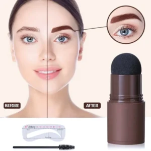 Dual-Use Eyebrow Stamp and Hairline Shading Powder ? Instant Fill & Define - Image 1