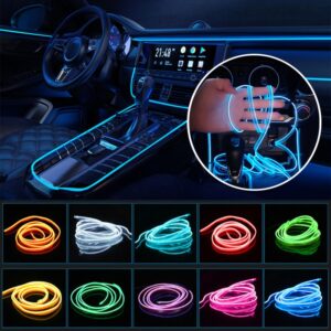 Car Dashboard Neon Light Strip ? 3 Meter Flexible EL Wire with Easy Installation, Random Color - Image 4