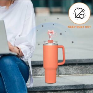 1PC Cute Bow Straw Cap Cover for 10mm Straws ? Fits Stanley Tumbler Cups, Dustproof & Leak-Resistant (Random Color) - Image 4