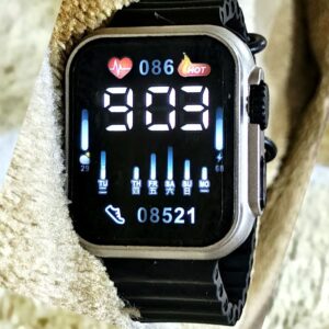 Black Stylish LED Digital Watch ? Cell Operated Wrist Watch with Bright Display, Lightweight & Trendy Design for Men & Women ? Non Waterproof (Without Box) - Image 1