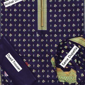 Nishat Dhanak  3 Piece 2024  Woman Unstitched Suit - Image 1