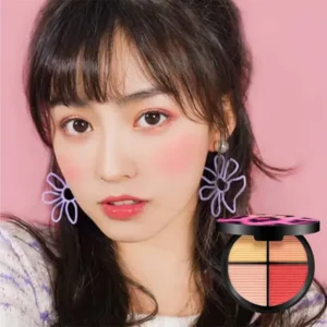 Kaxier New Four Color Blusher dyeing plates for professional pink console Makeup - Image 2