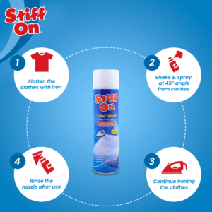 Fabric Starch Spray  Stiff On for crisp and fresh clothes - 567gram - Image 4