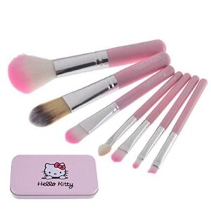 Cute 7 Piece Makeup Foundation Powder Eye shadow Brushes Set - Image 3