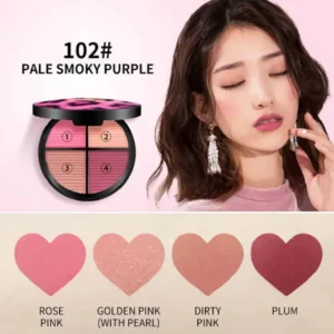 Kaxier New Four Color Blusher dyeing plates for professional pink console Makeup - Image 1