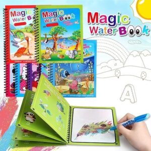Magic Water Coloring Book for Kids ? Reusable Drawing & Painting Fun (Random Colors & Designs) - Image 1