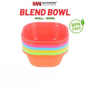 Pack of 2 Maxware Household - Blend Bowl Small 1500ml - Multipurpose Bowl (Random Color) - Image 2