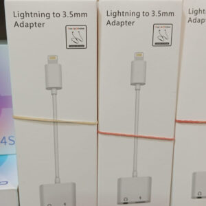 Apple iPhone Connector Lightning to 3.5mm Earphone Jack & Mobile Charging Jack - Image 1